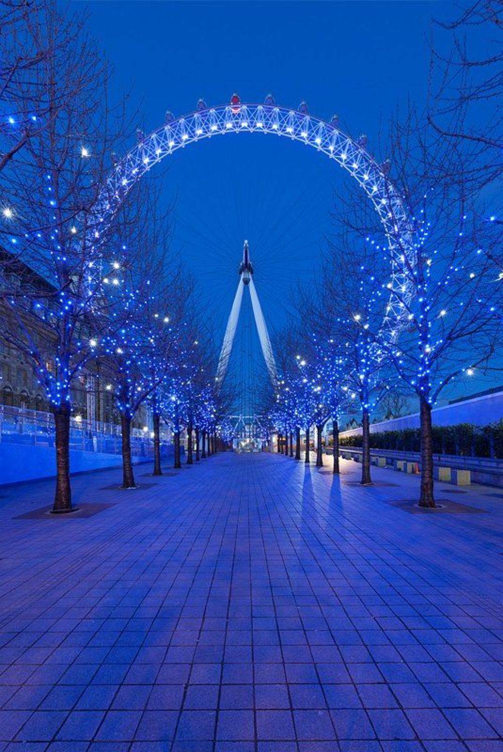 london, london eye, winter, blue hour, англия, лондон, Alex Darkside