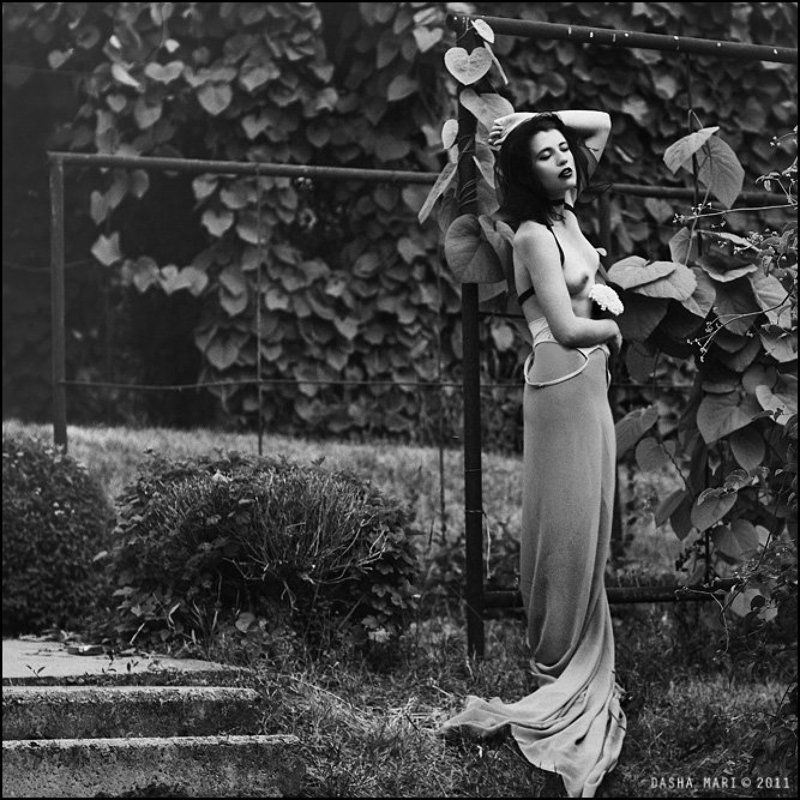 art photo, art nu, nude, erotic, woman, sensuality, bw, portrait, glamour, портрет, ню Secret gardenphoto preview