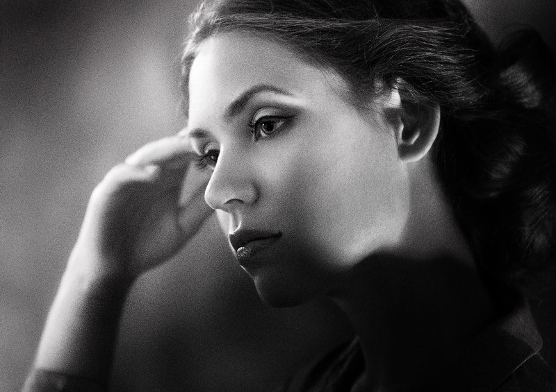 ч/б; портрет * * *photo preview