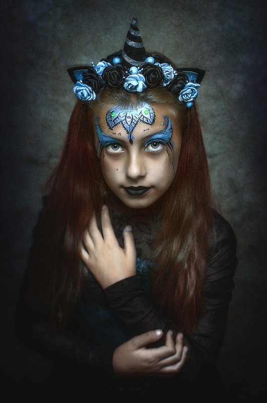 единорог, девочка, портрет ***photo preview