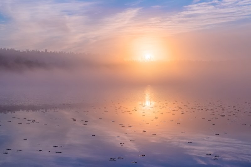 Солнечно-туманная ночь...photo preview