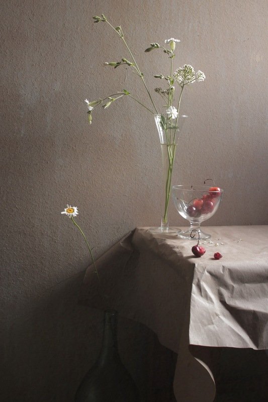 летние зарисовки Кислая ягода белые цветыphoto preview