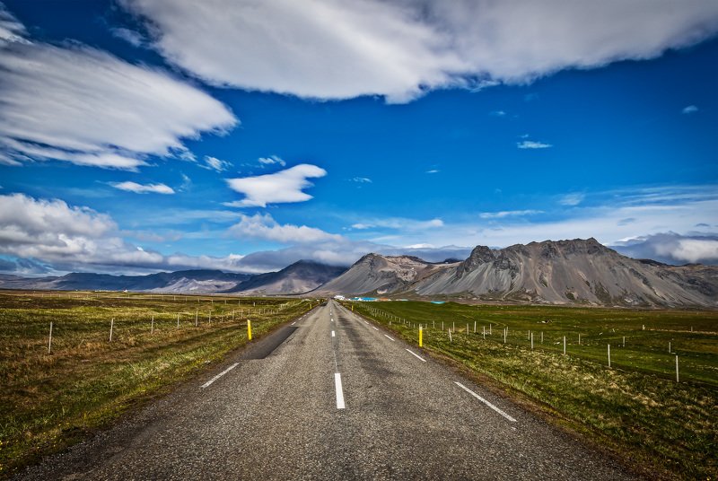 пейзаж, лето, природа, исландия, ладшафт, дорога Дорога в горыphoto preview