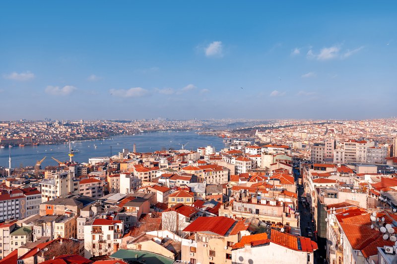 стамбул, город, турция, панорама Вид на Стамбул с Галатской Башниphoto preview