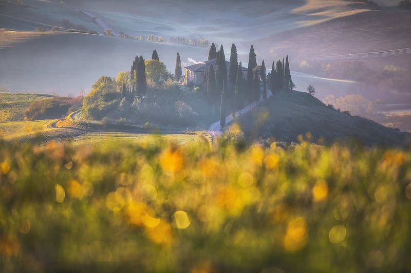 Podere Belvedere during sunrisephoto preview