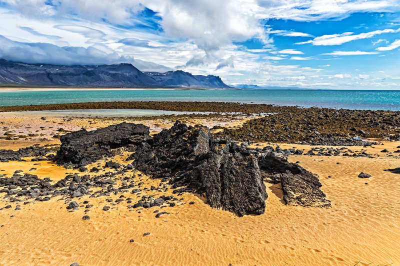 пейзаж, лето, природа, исландия, ладшафт, пляж, океан Пляж, Исландияphoto preview