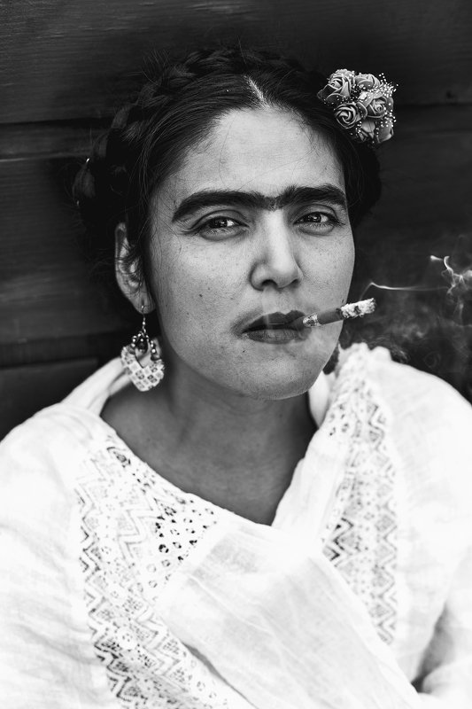 портрет. чб. монохром. фрида Фридаphoto preview