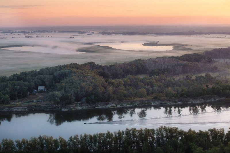 дон, туман Донские просторыphoto preview