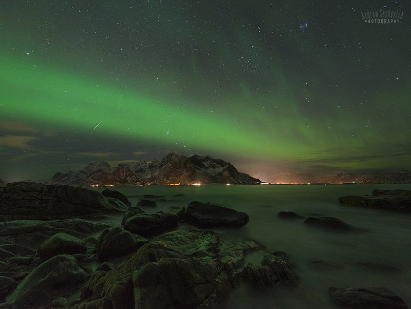 лофотены, lofotens, северное сияние, aurora Лофотены. Сияние 2. =)photo preview