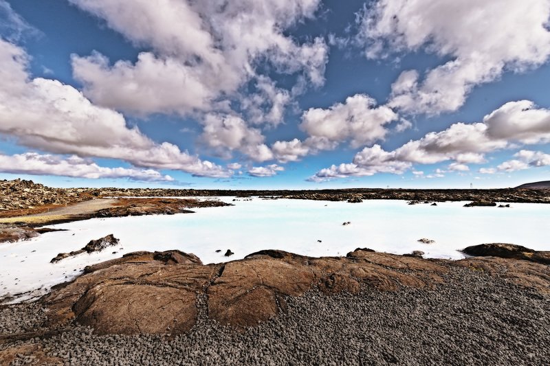 пейзаж, лето, природа, исландия, ладшафт Голубая лагунаphoto preview