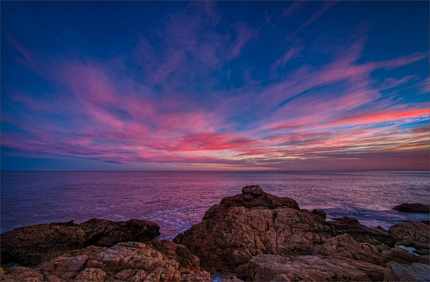 море, пейзаж, волны, вода, небо, облака, рассвет, Sergey Drobkov