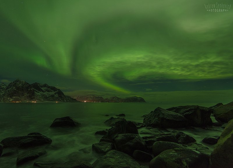 лофотены, lofotens, norway, aurora, северное сияние Лофотены. Сияние 3. =)photo preview