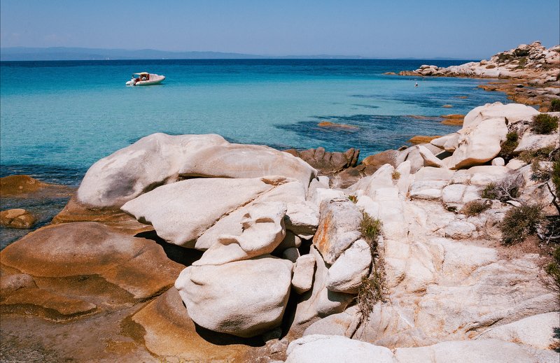 море пляж кариди лодка небо греция халкидики ситония ***photo preview