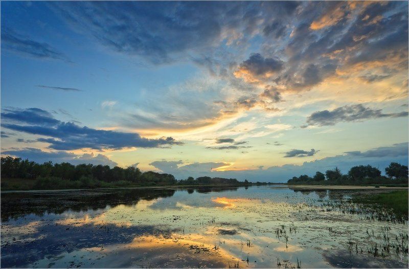 пейзаж, вода, небо, вечер О небе и воде... фото превью