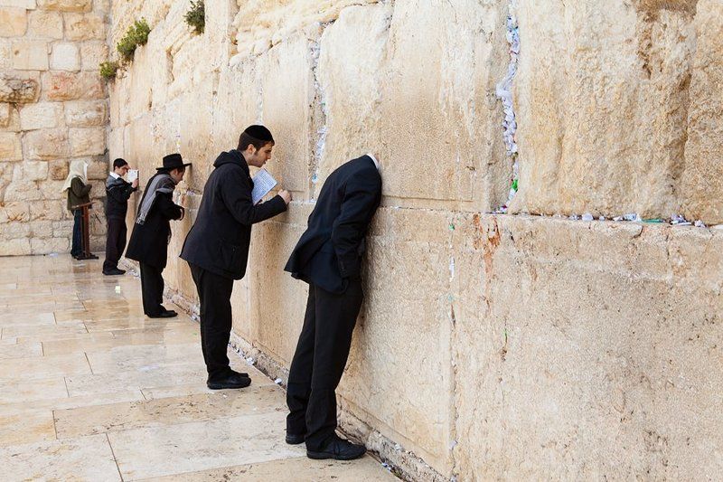 praying, western wall,  jerusalem praying at the Western Wall in Jerusalem, No Photoshop - a real photophoto preview