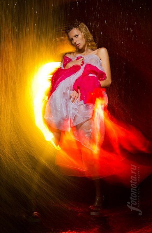 девушка, и, дождь ***photo preview