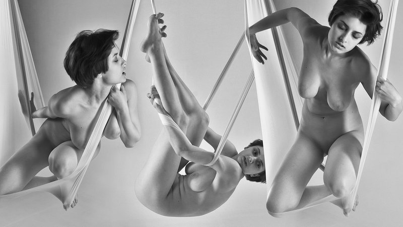 девушка Упражнение в композицииphoto preview