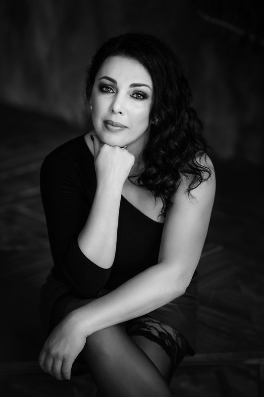 портрет, portrait, blackwhite Надеждаphoto preview