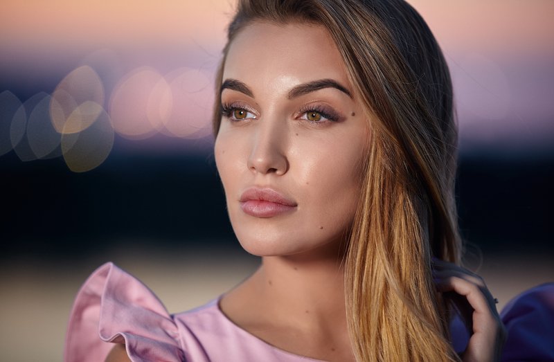 портрет,девушка,фото,вечер,город, Крисphoto preview