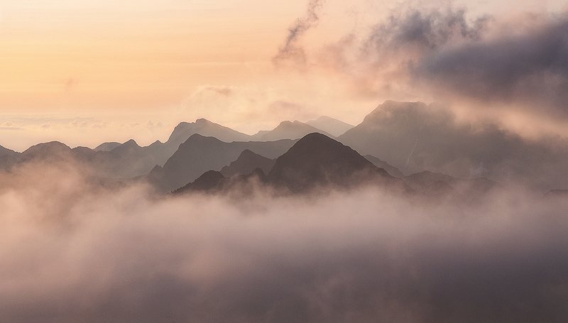 fagaras, romania, landscape, sunset Ocean Cloudphoto preview