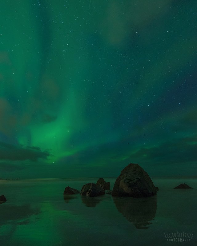 лофотены, lofotens, северное сияние, aurora Лофотены. Сияние 4. =)photo preview