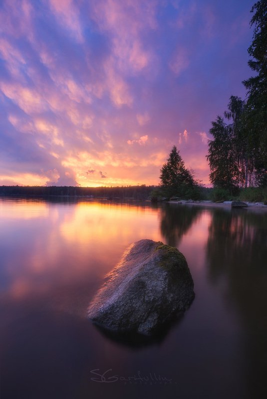 Таватуй, Урал, Средний Урал, восход Акварель Урала. Таватуй.photo preview