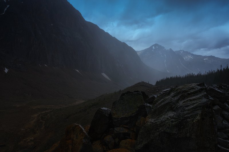 #jasper #canada #alberta #mountains Гроза в горах. Jasper National Parkphoto preview