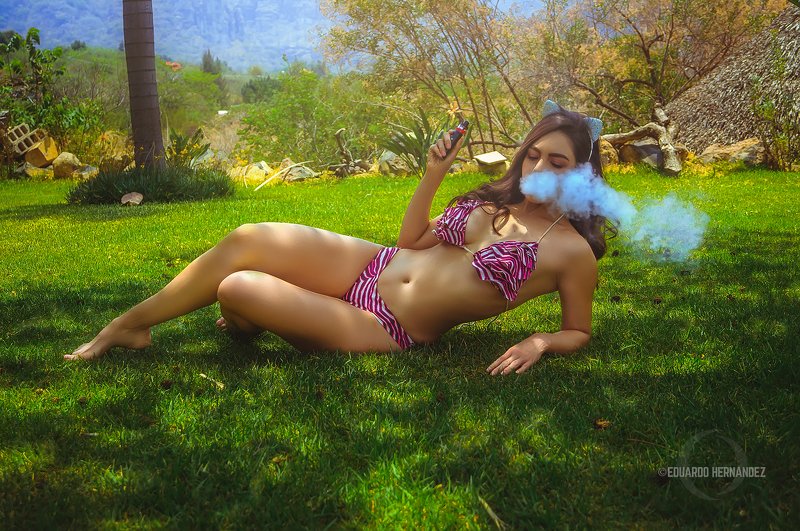 portrait, model, cdmx, hdzphoto, green, Vapes of Duty: Mar.photo preview