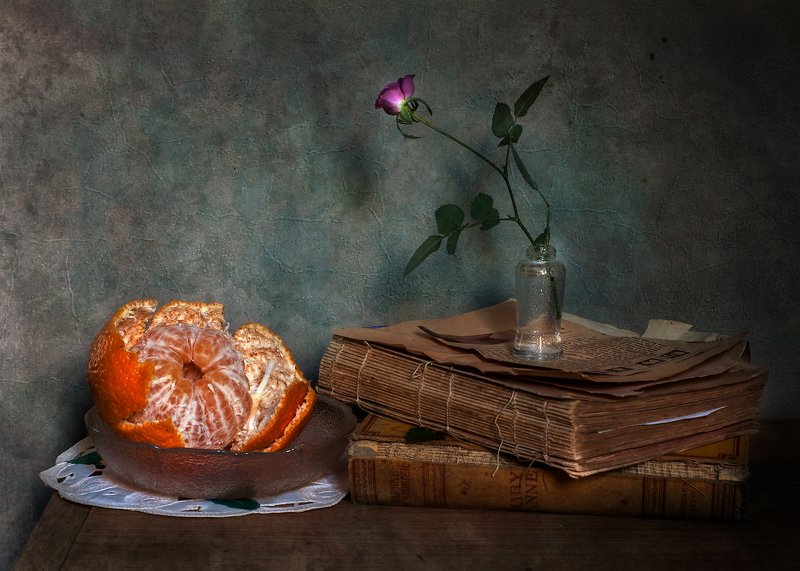 Mandarina en platophoto preview