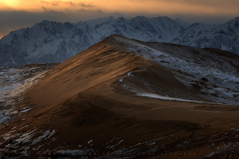 #кодар, #пески, #чара, #горы, #дюна, #закат, #облака Dune фото превью