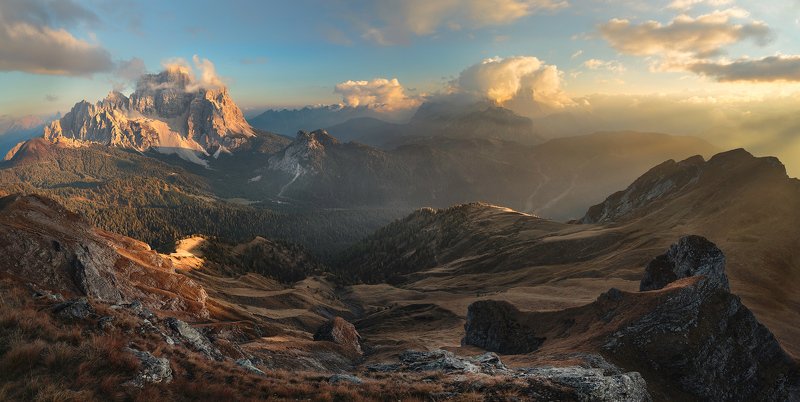 pelmo, civetta, dolomites, autumn, mountain, italy, adventure, rock,sky, clouds, Monte Pelmophoto preview