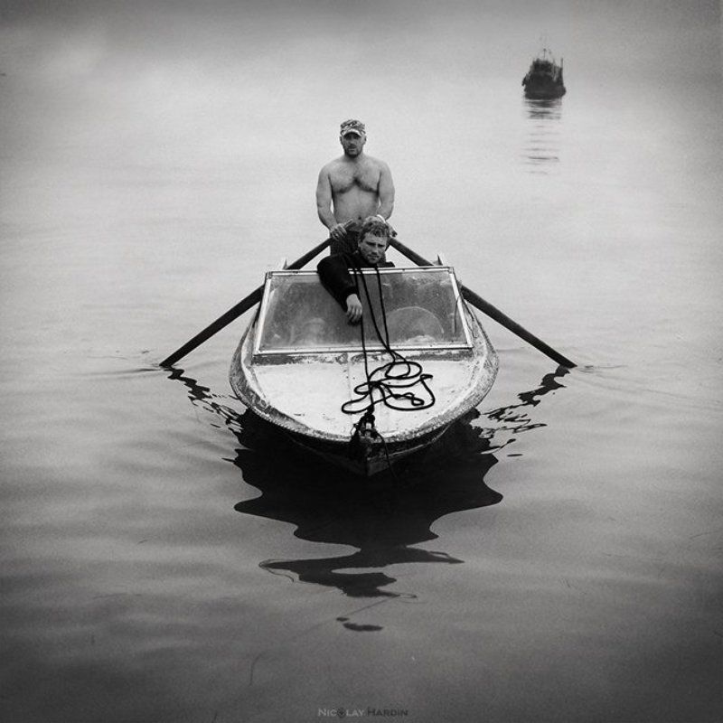 лодка, побег, люди Escapephoto preview