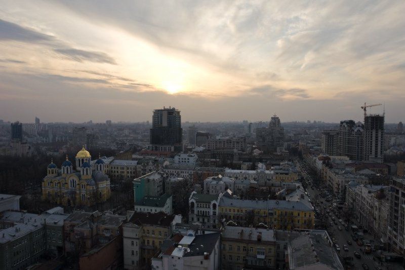город, городской пейзаж, киев, вечер, владимирский собор Возведение новых храмовphoto preview