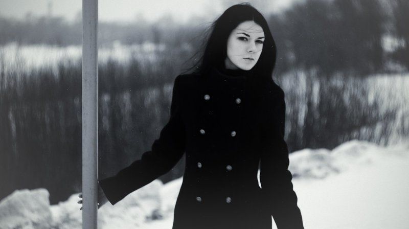 девушка, мрачно, черный, darkwave, минор Дарквэйвphoto preview