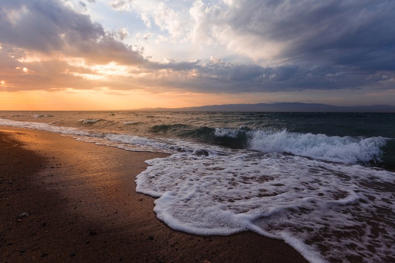 природа, пейзаж, закат, озеро, море, монголия Озеро Хяргас-Нуурphoto preview