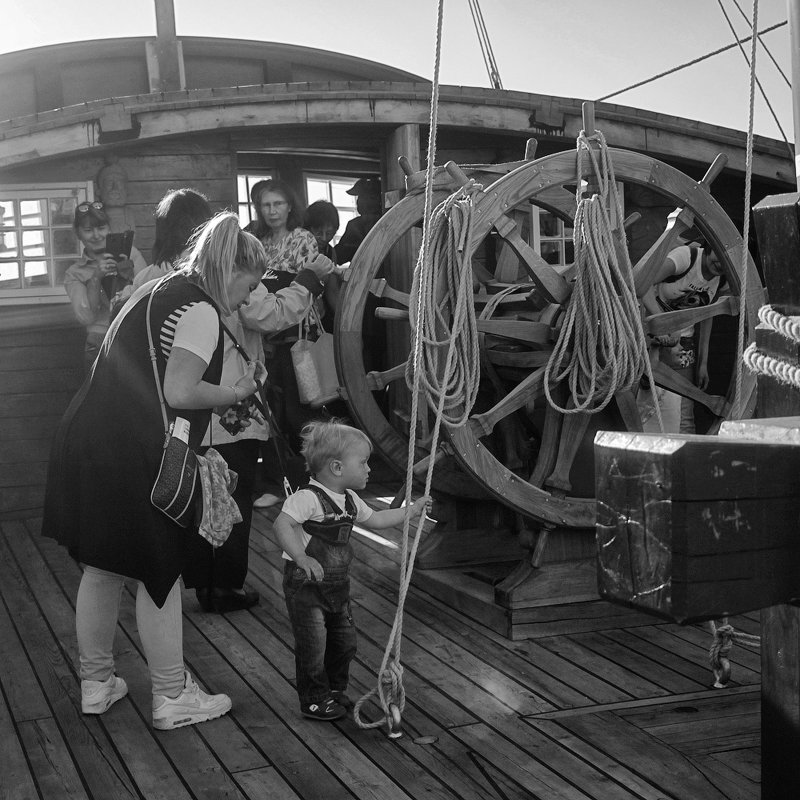 парусник, корабль, чб, жанр, ребенок буду моряком!photo preview