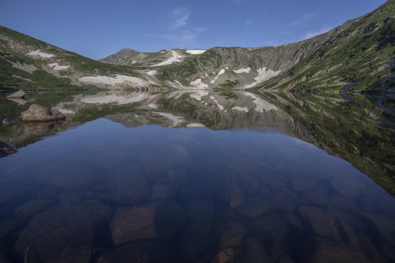 пейзаж, красиво, природа Утро на озере Хунулхузухphoto preview