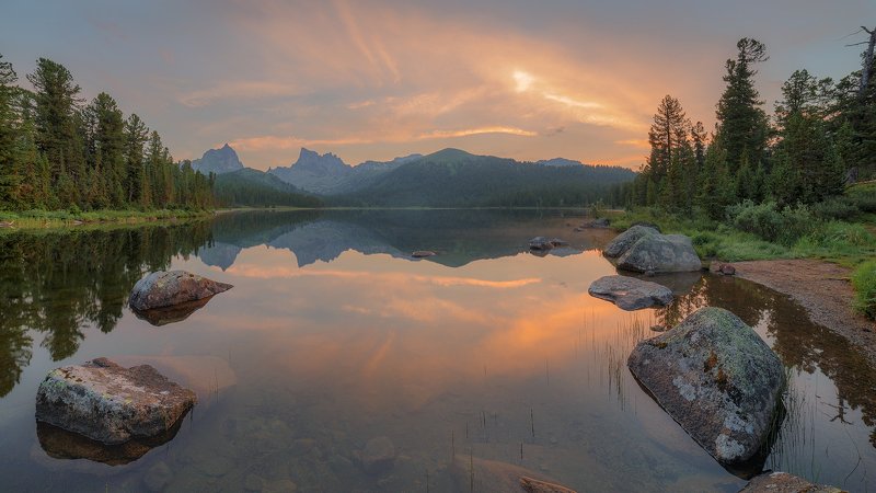 природа, пейзаж, горы, озеро, небо ***photo preview