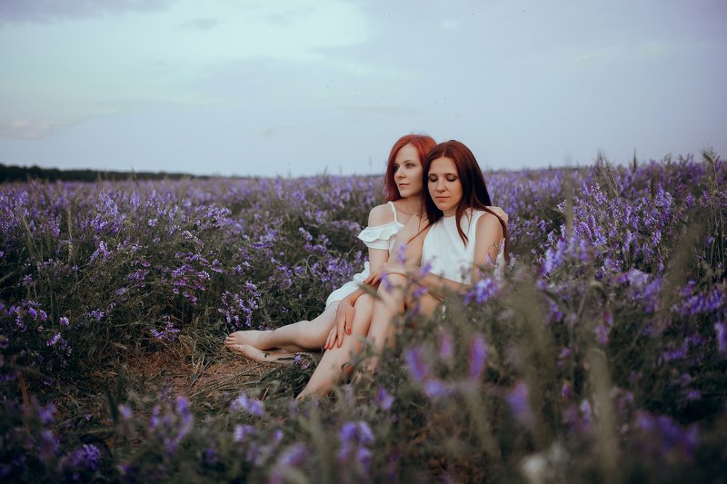 портрет, девушки, природа, цветы photo preview