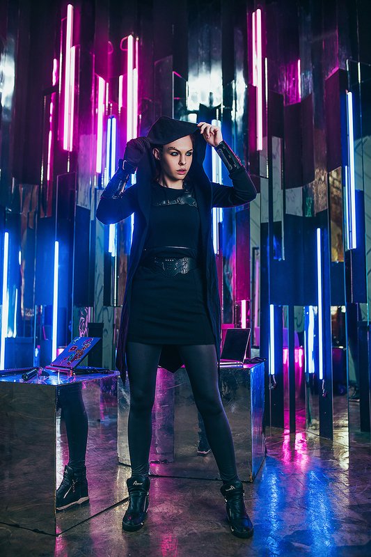 портрет, модель, арт, art Киберпанкphoto preview