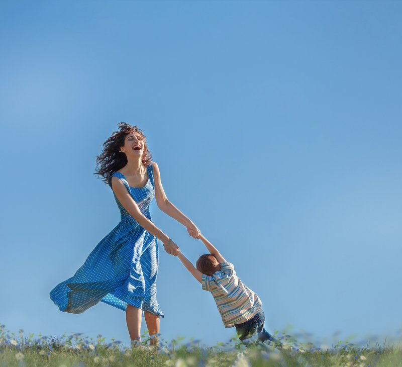 мама сын счастье лето  мамаphoto preview