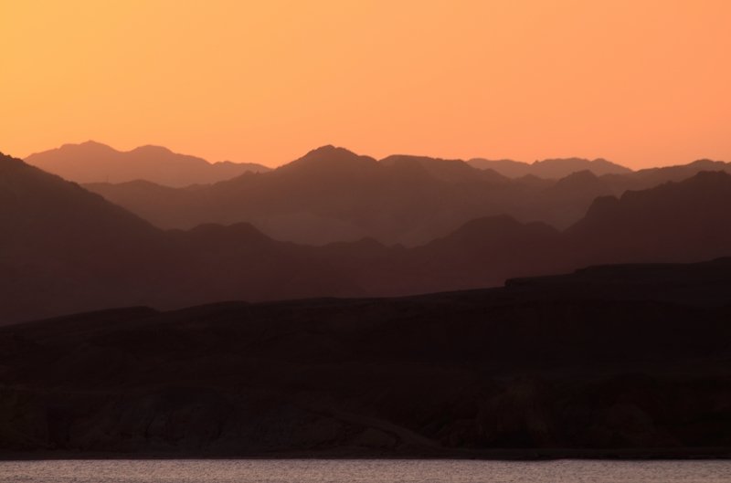 египет,закат,горы Горы на закатеphoto preview