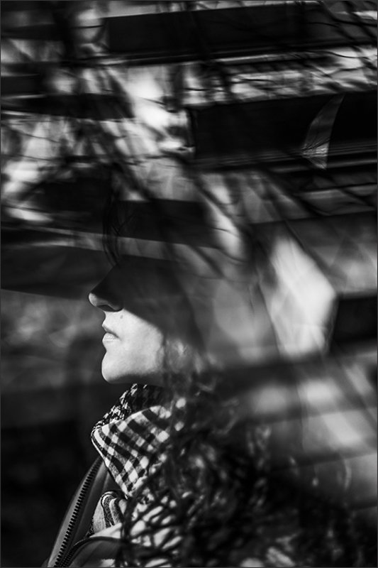 portrait, bw, reflection, портрет, чб ***photo preview