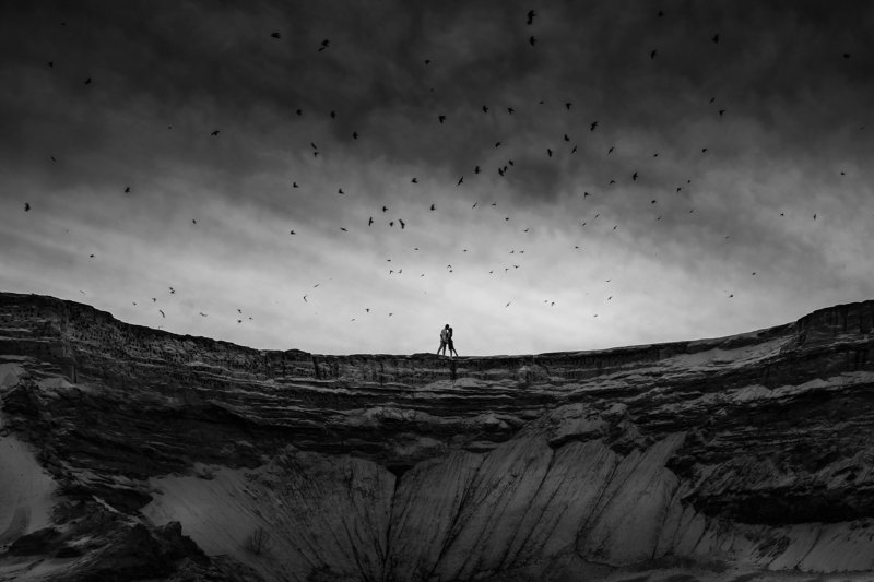 небо, птицы, лавстори, пейзаж Стрижиphoto preview