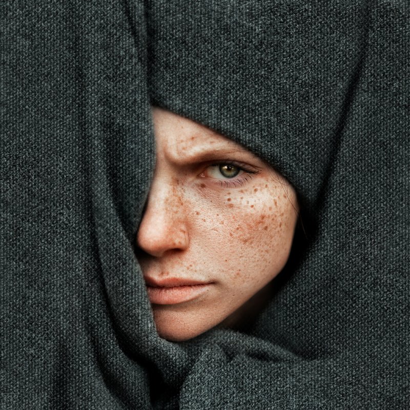 Женский портрет, портрет, природа, portrait, women, красивый портрет, взгляд, рыжая, конопушки  Викаphoto preview