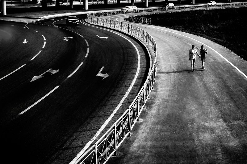 город, черное-белое Графикаphoto preview