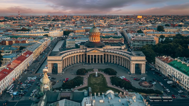 #спб #питер #город #закат #sunset #city Казанский Соборphoto preview