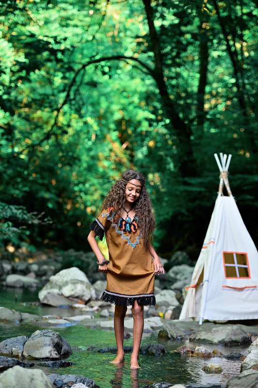 девочка водопады Утроphoto preview