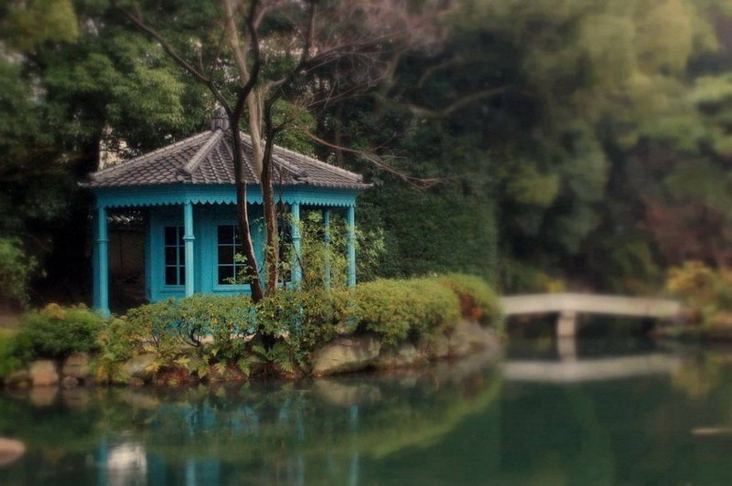 ситеннодзи, беседка, тишина, япония, осака, буддийский храм, Varelka