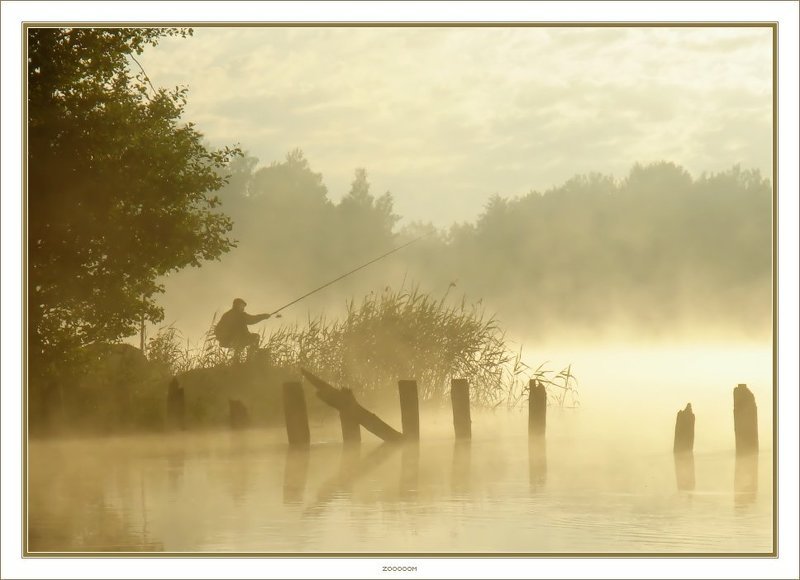 утро вуокса рыбак туман 6:00photo preview